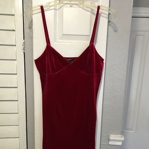 Forever 21 red velvet dress